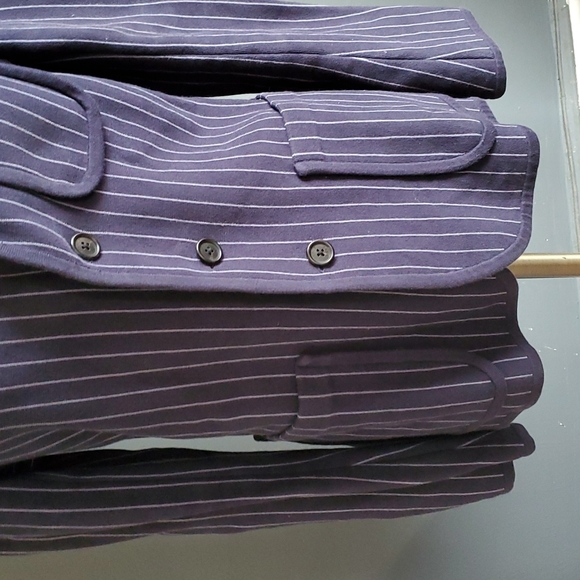 Nicole Farhi Corpcore   blue pinstripe Office Siren  Boardroom   blazer jacket… - Picture 4 of 16